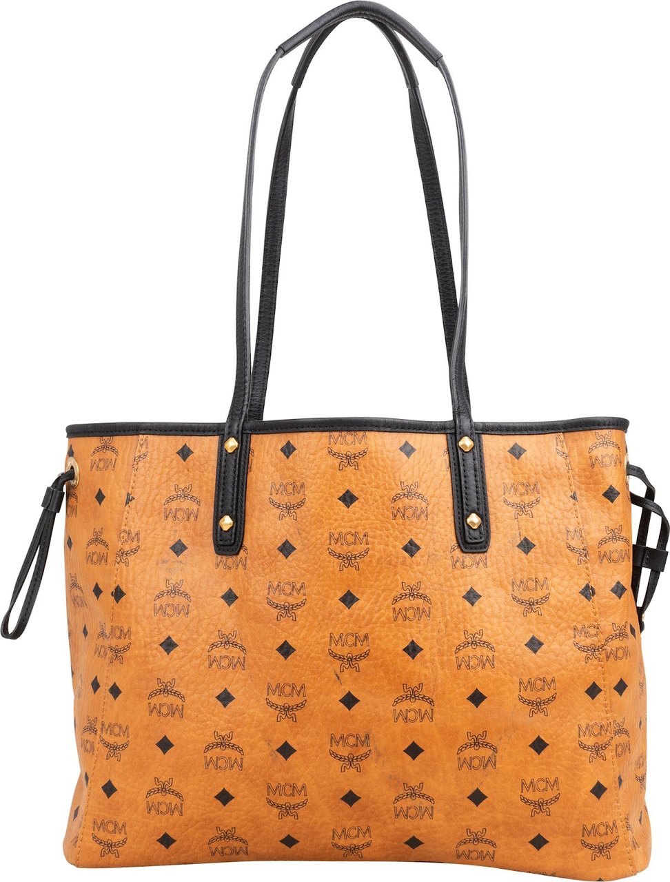 MCM MCM Monogram Visetos Liz Reversible Shopper Shoulder Bag Bruin
