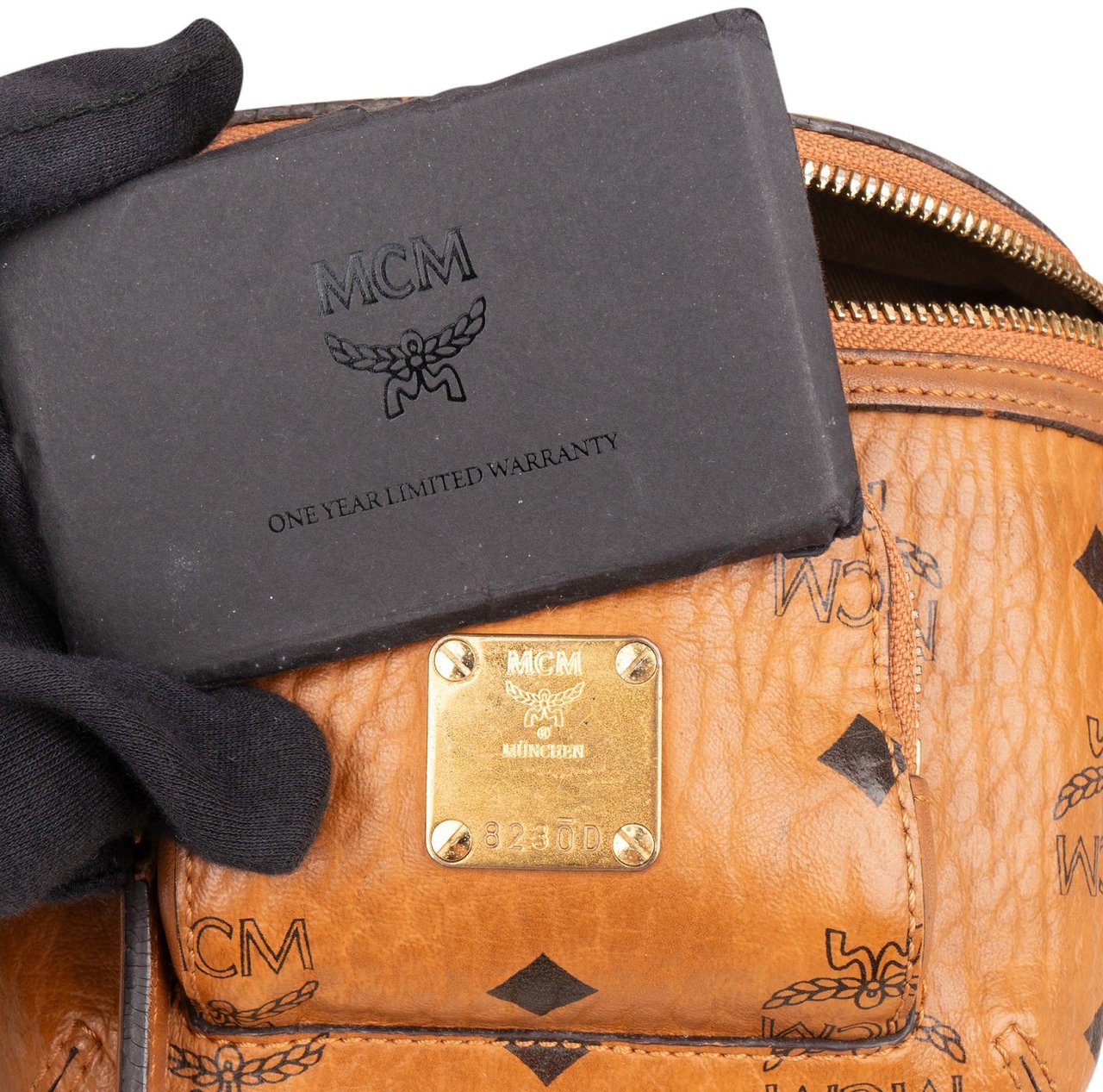MCM MCM Monogram Visetos Fursten Belt Body Crossbody Bag Bruin