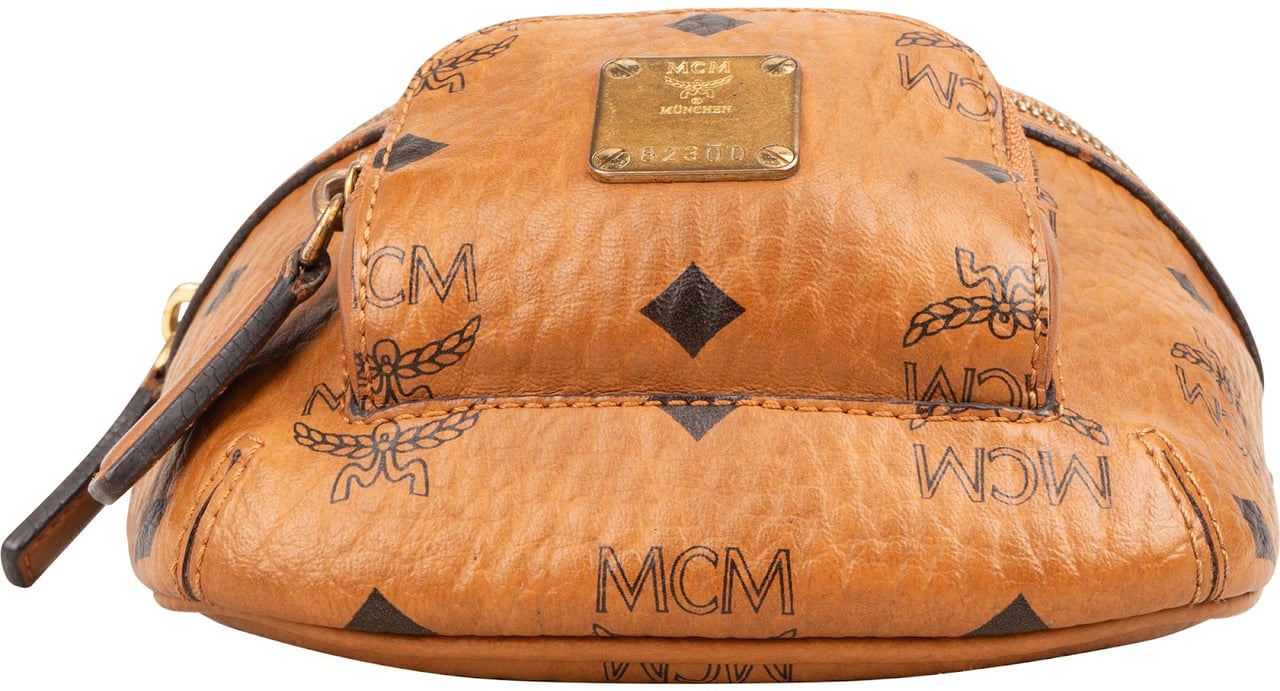 MCM MCM Monogram Visetos Fursten Belt Body Crossbody Bag Bruin