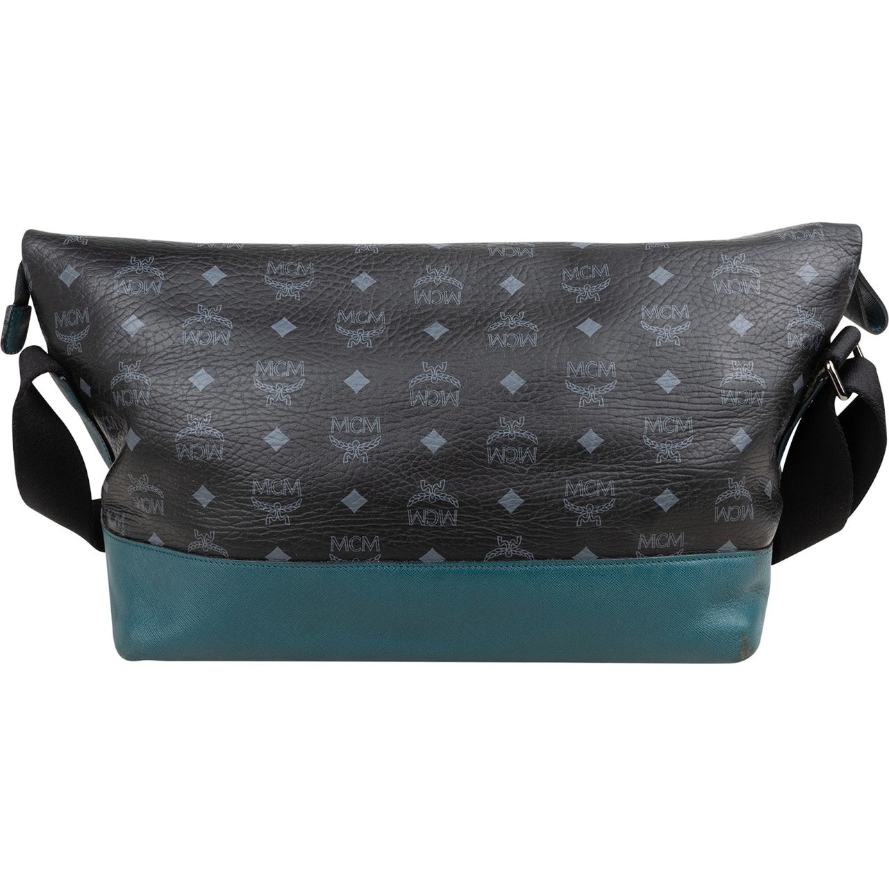 MCM Monogram Visetos Craig & Karl Eyes on the Horizon Messenger Crossbody Bag Zwart