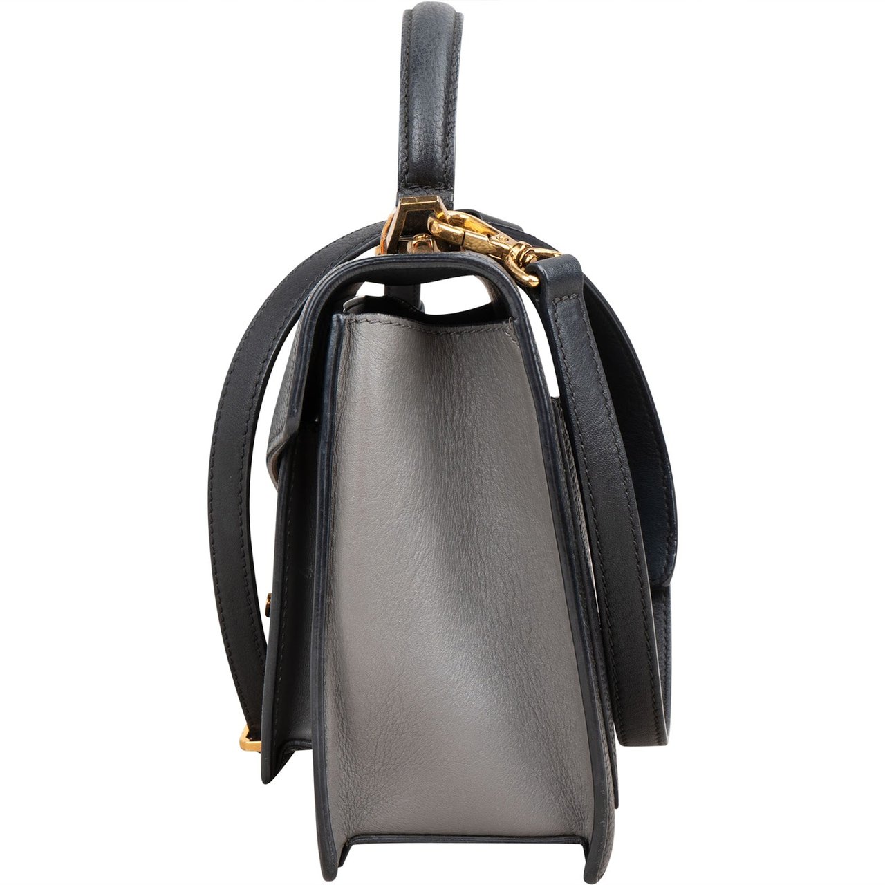 MCM Bicolor Leather Patricia Crossbody Handbag Zwart
