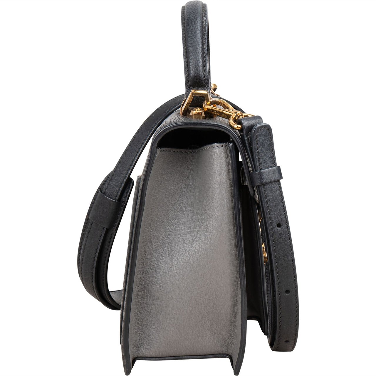 MCM Bicolor Leather Patricia Crossbody Handbag Zwart