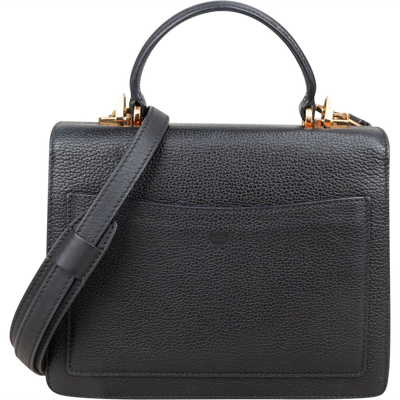 MCM Bicolor Leather Patricia Crossbody Handbag Zwart