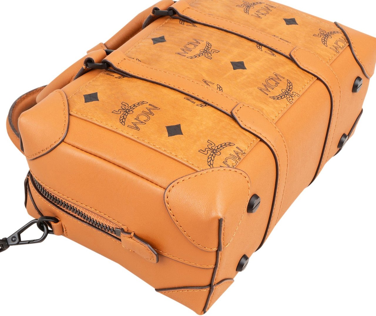 MCM Monogram Visetos Berlin Handbag Bruin