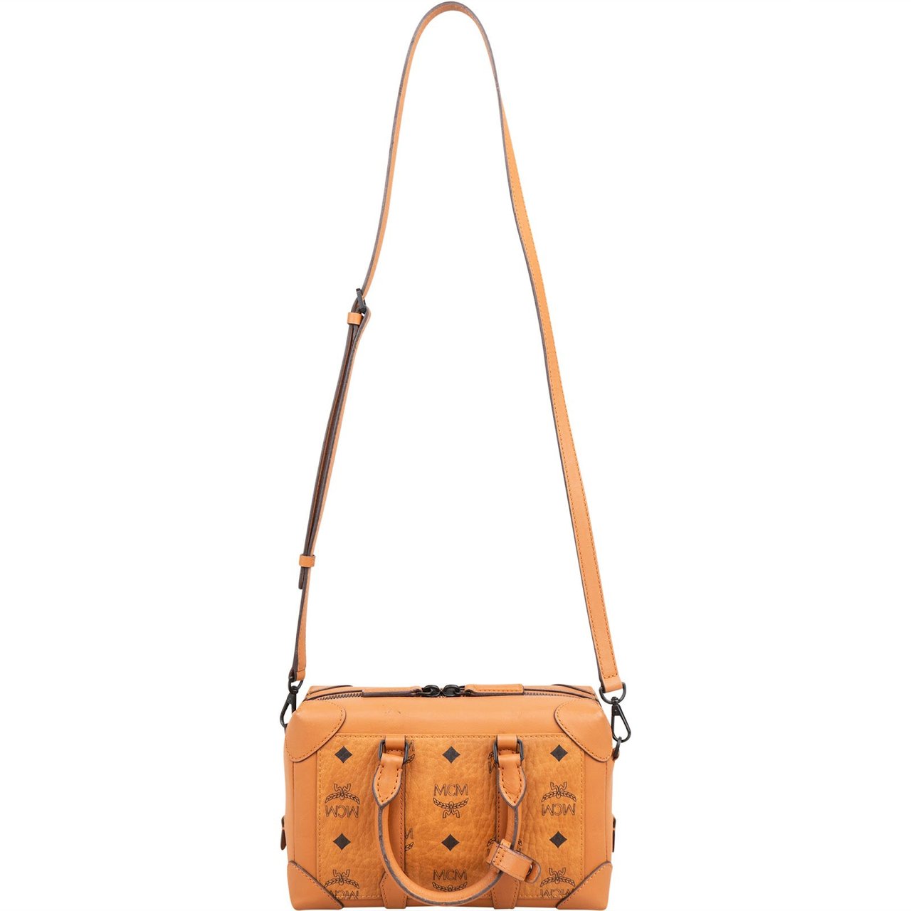 MCM Monogram Visetos Berlin Handbag Bruin