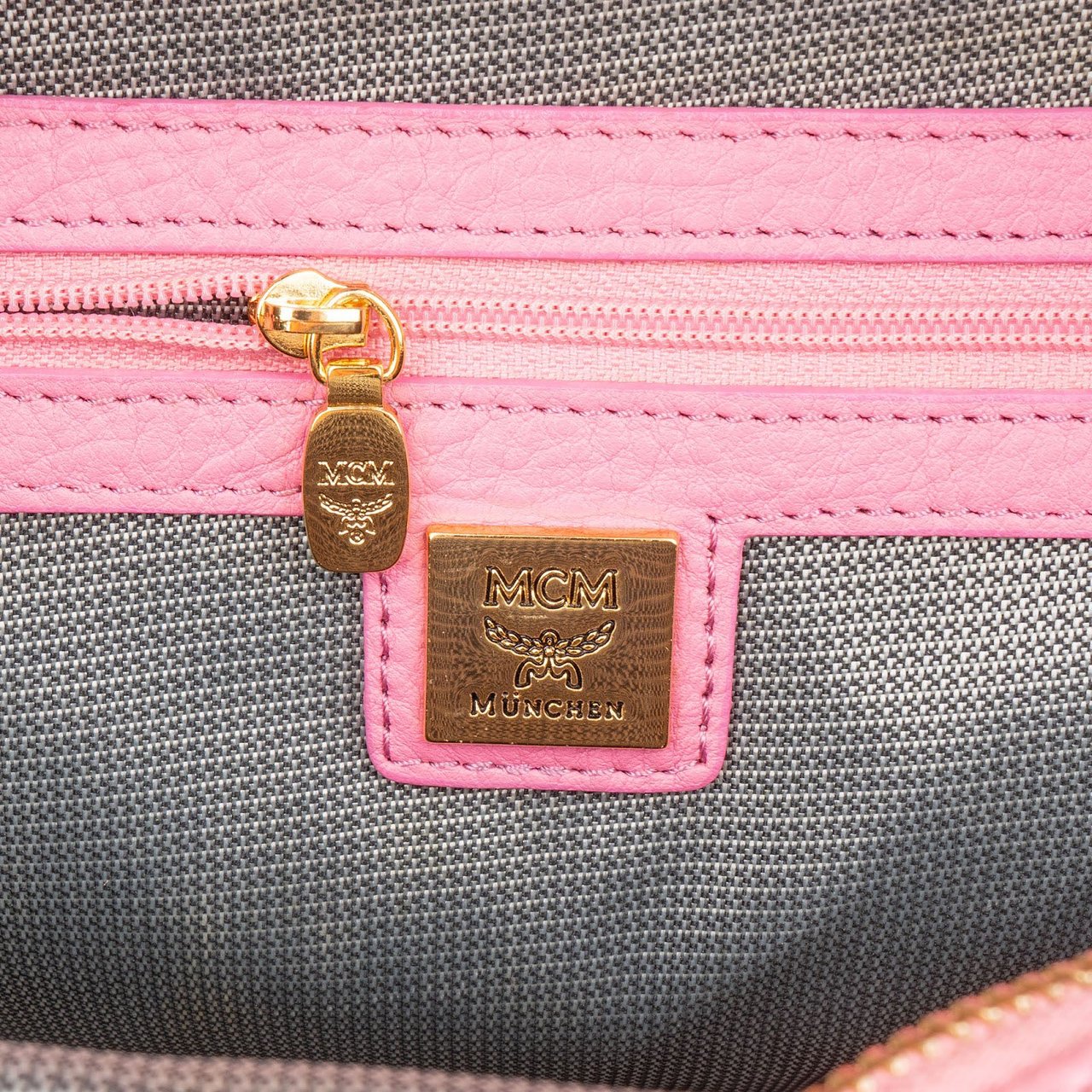 MCM Monogram Visetos Stark Side Studs Mini Backpack Roze