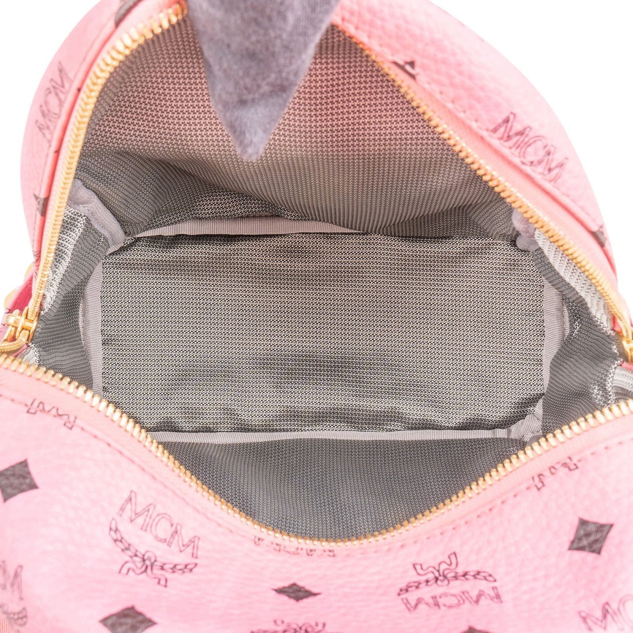 MCM Monogram Visetos Stark Side Studs Mini Backpack Roze