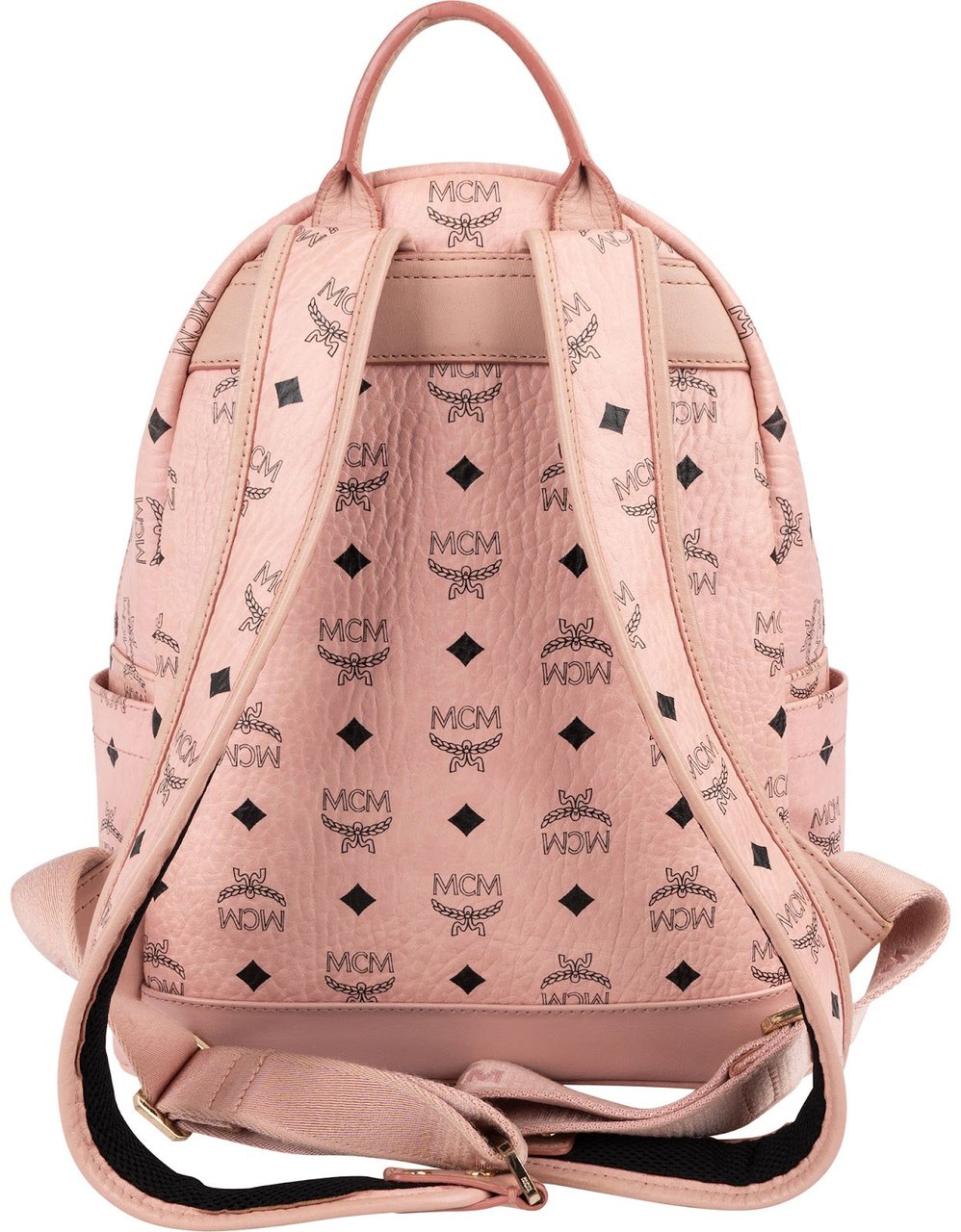 MCM Visetos Monogram Stark Studded 2 in 1 Mini Backpack Roze