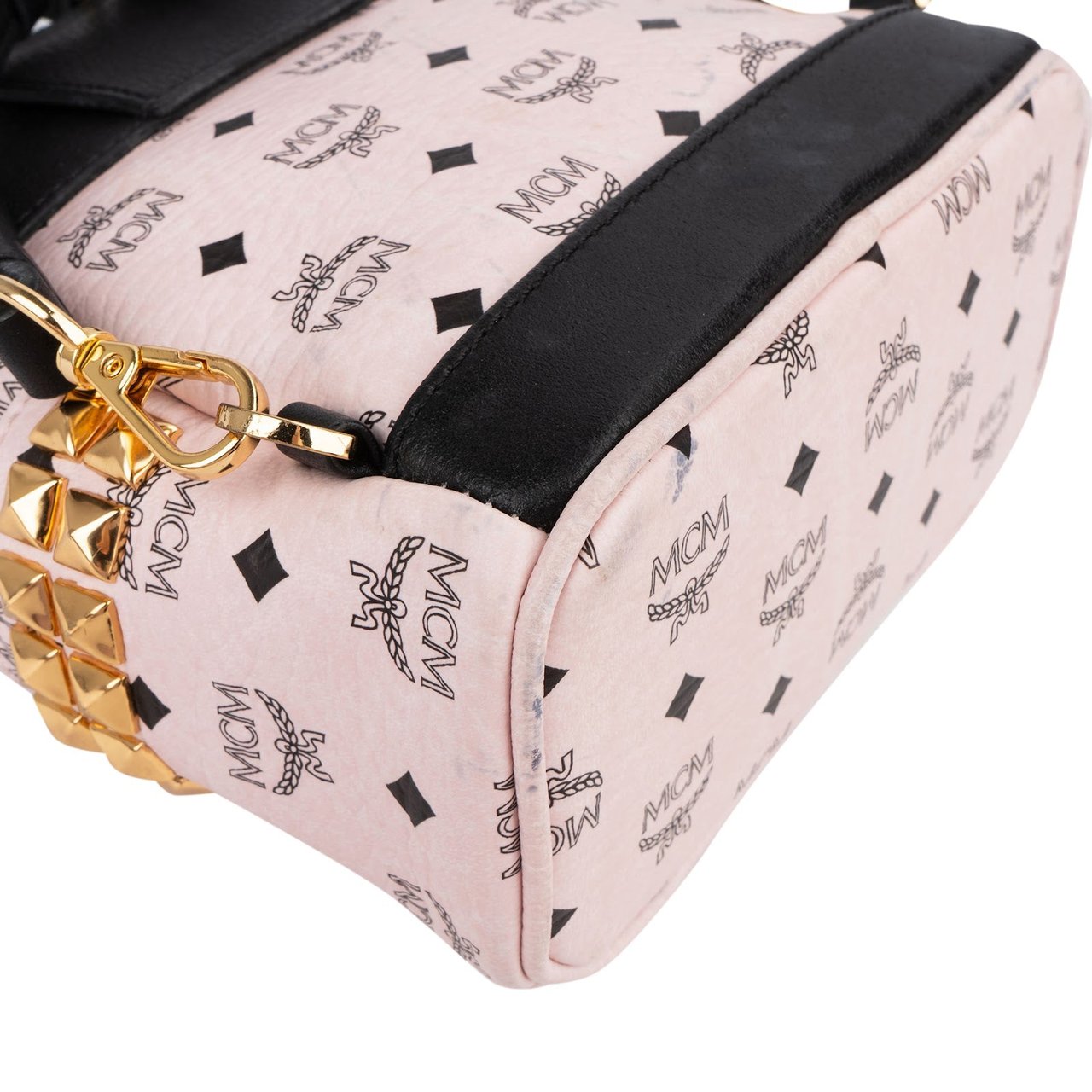 MCM Monogram Visetos Stark Mini Backpack Roze
