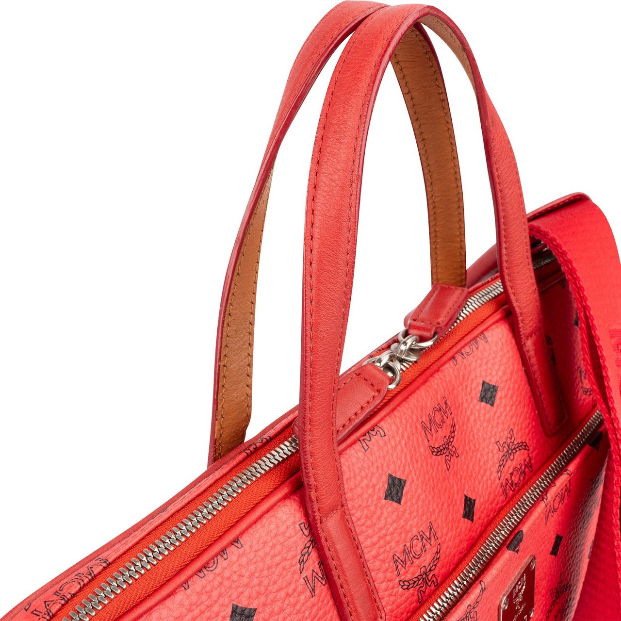 MCM Monogram Visetos Business Handbag Rood