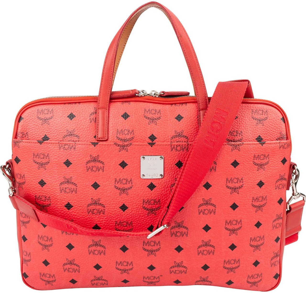 MCM Monogram Visetos Business Handbag Rood