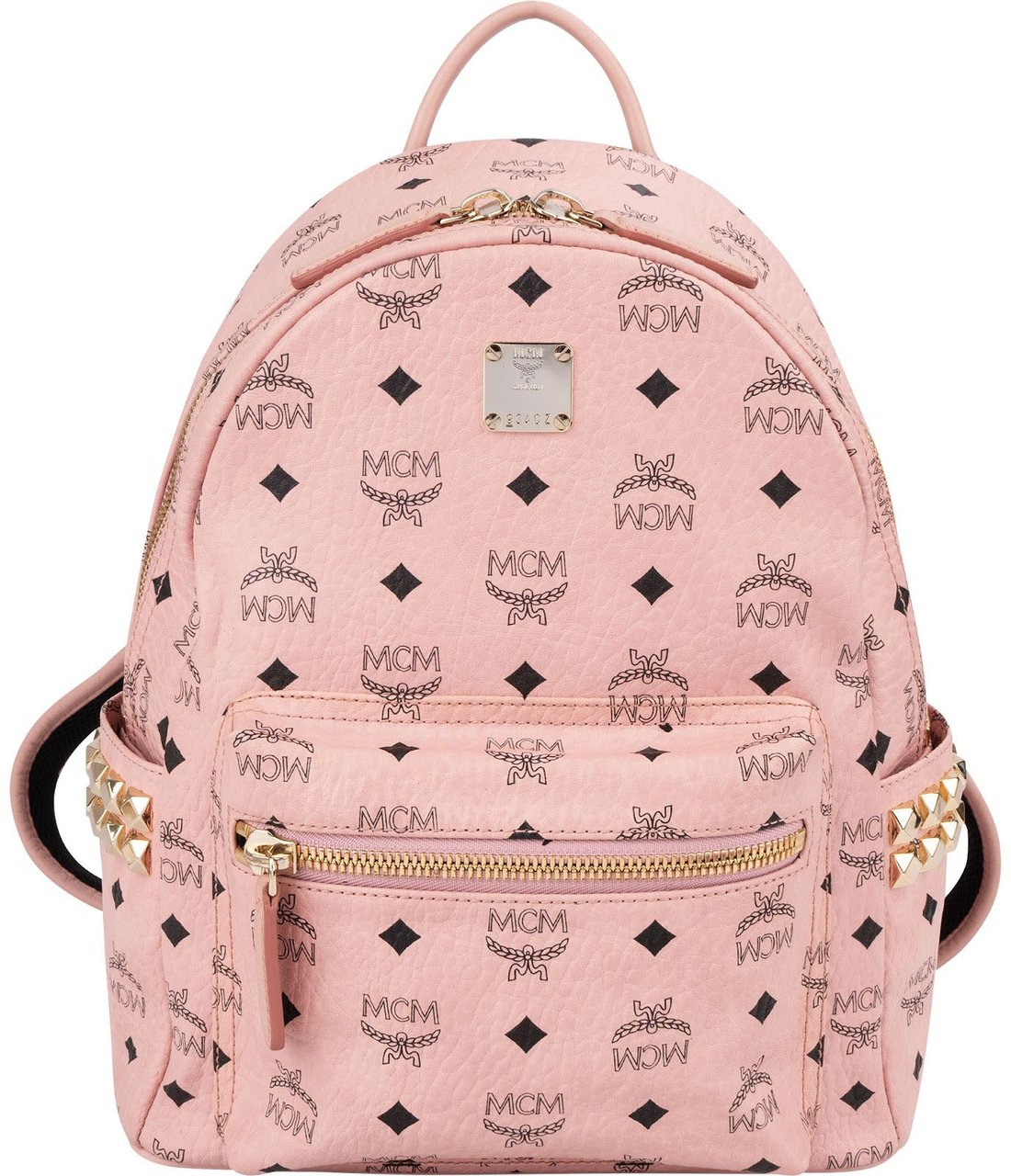 MCM Monogram Visetos Stark Side Studs Backpack Roze