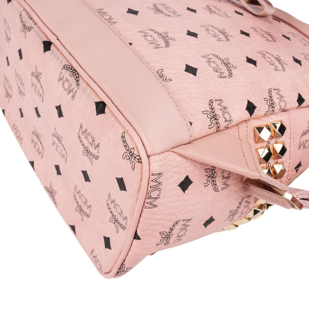 MCM Monogram Visetos Stark Side Studs Backpack Roze