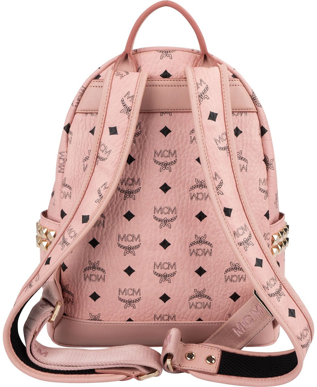 MCM Monogram Visetos Stark Side Studs Backpack Roze