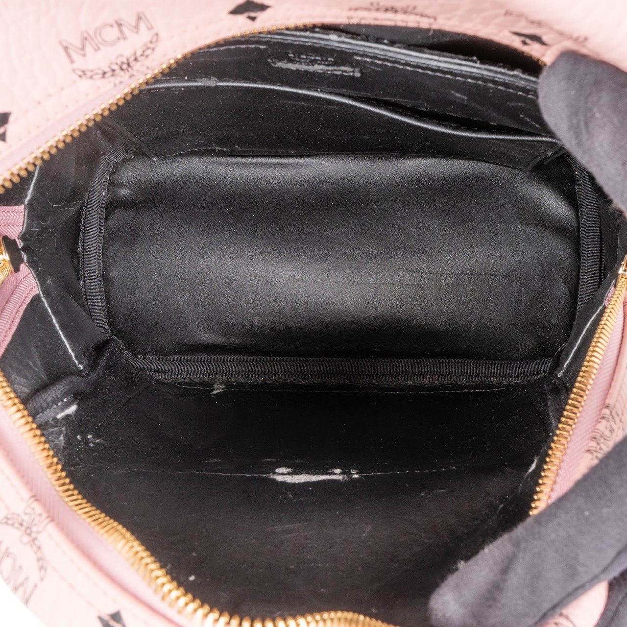 MCM Monogram Visetos Stark Side Studs Backpack Roze