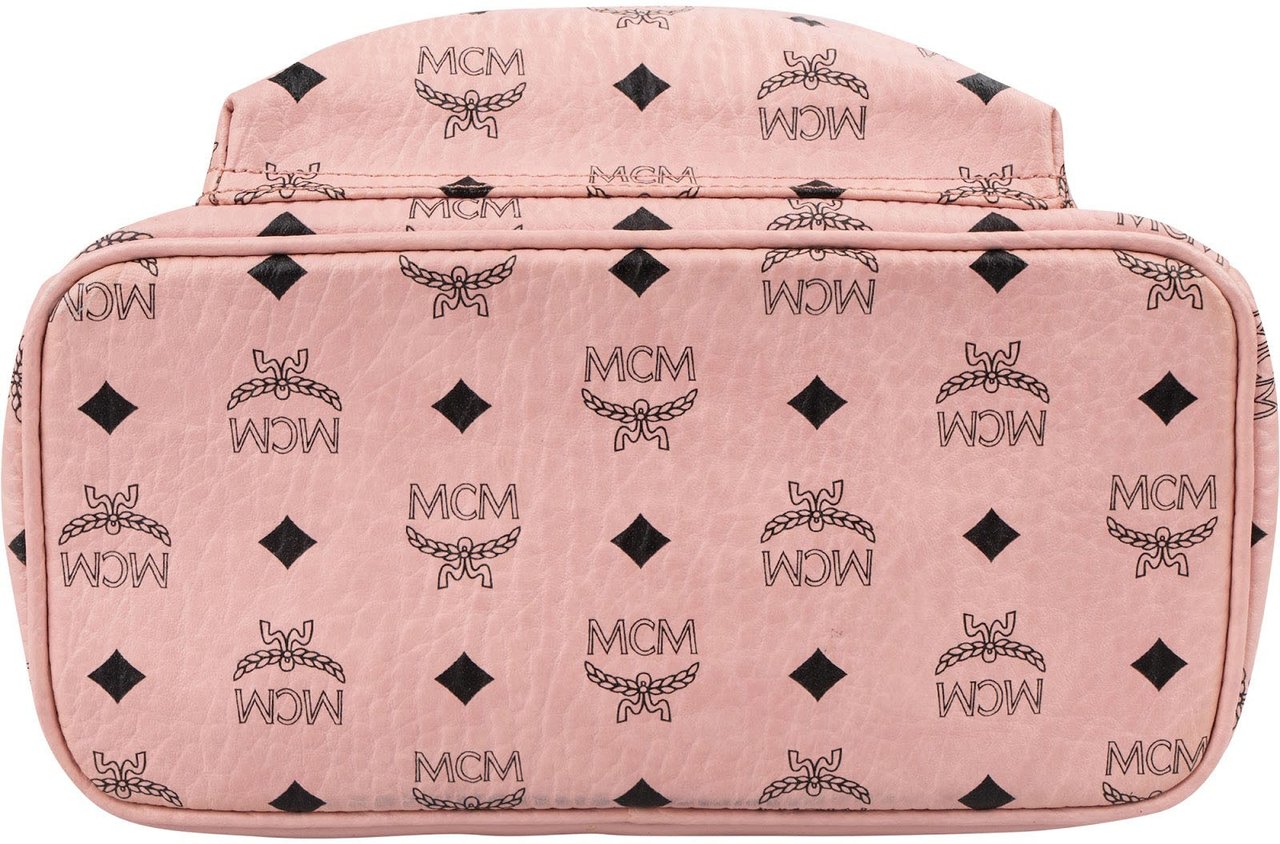 MCM Monogram Visetos Stark Side Studs Backpack Roze