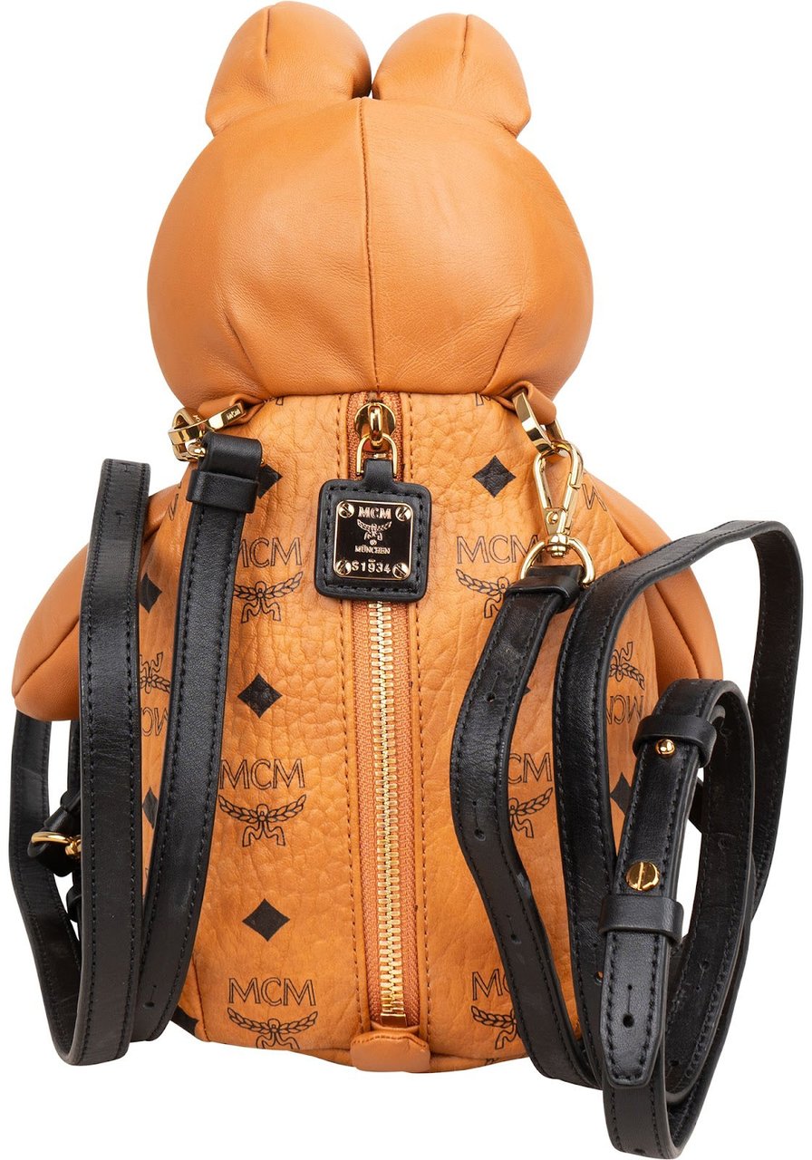 MCM Monogram Visetos Rabbit Backpack Bruin