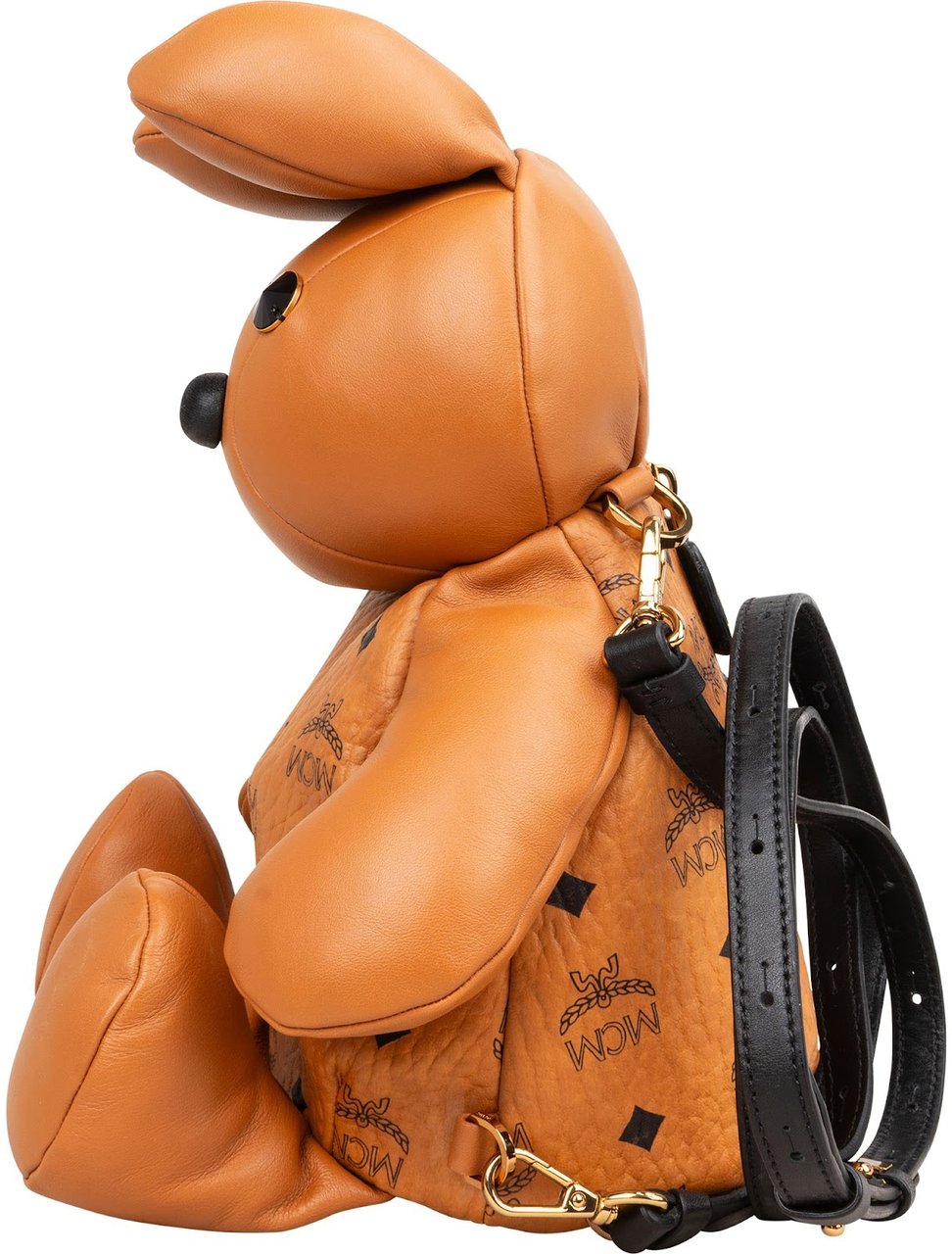 MCM Monogram Visetos Rabbit Backpack Bruin