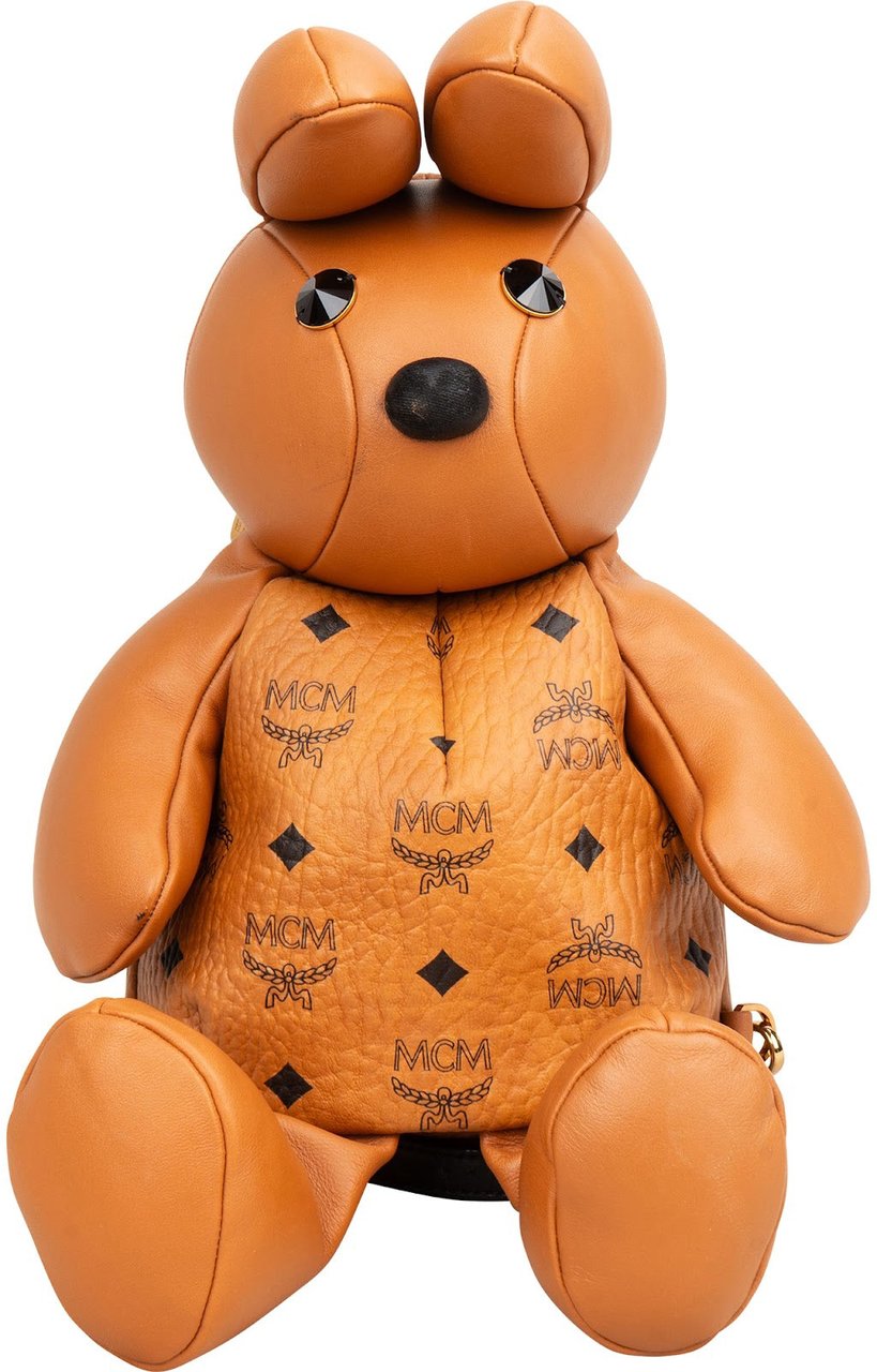 MCM Monogram Visetos Rabbit Backpack Bruin