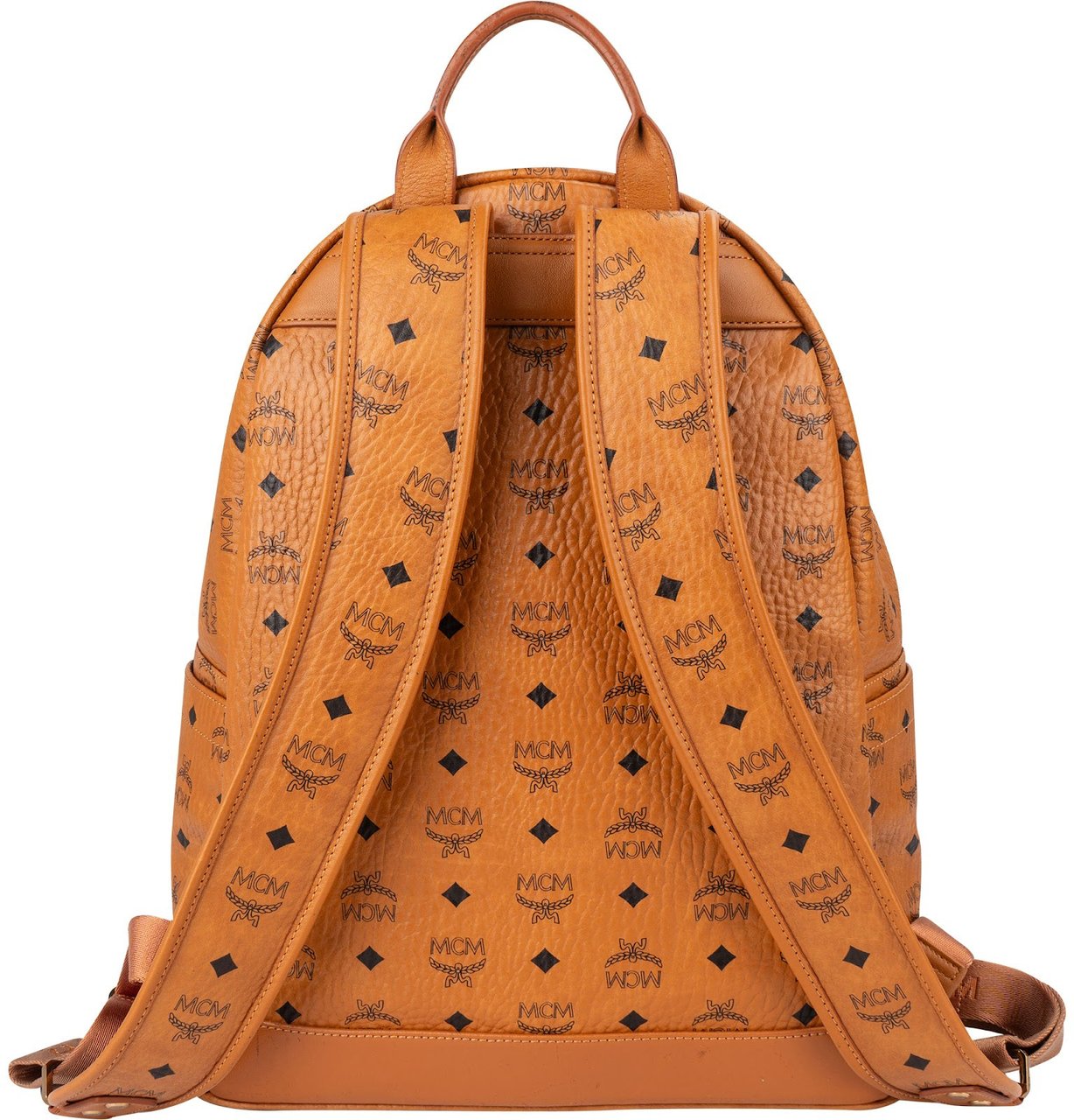 MCM Visetos Monogram Stark Side Studs 2 in 1 Backpack Bruin
