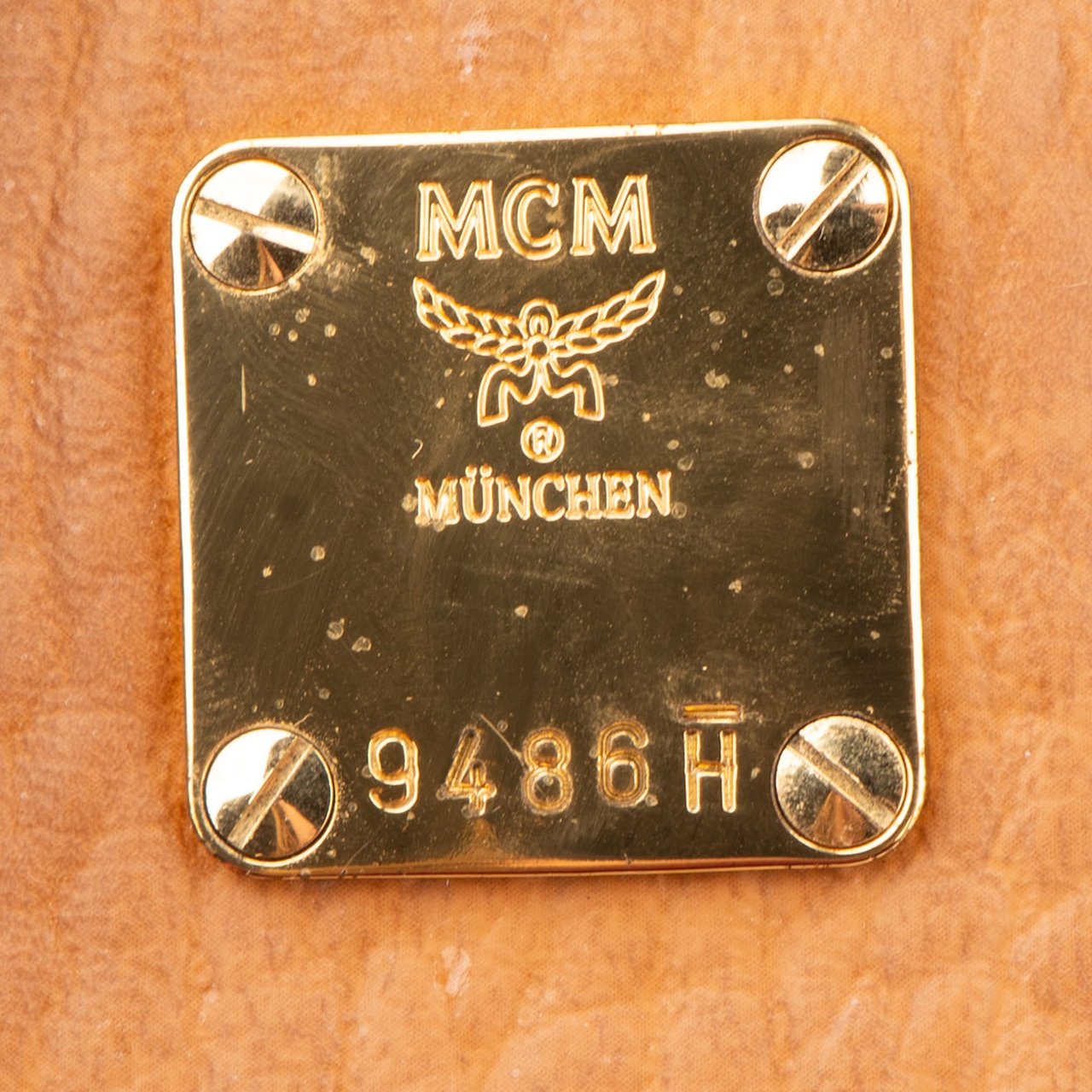 MCM MCM Visetos Monogram Aren Mini Handbag Bruin