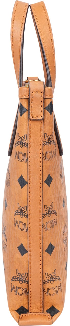 MCM Visetos Monogram Aren Mini Handbag Bruin