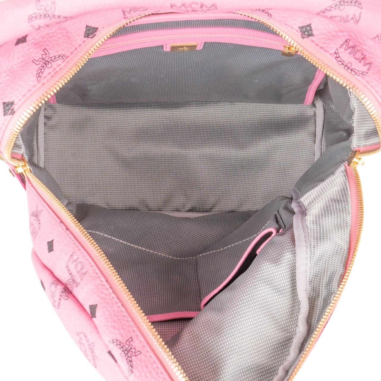 MCM Monogram Visetos Stark Side Studs Backpack Roze