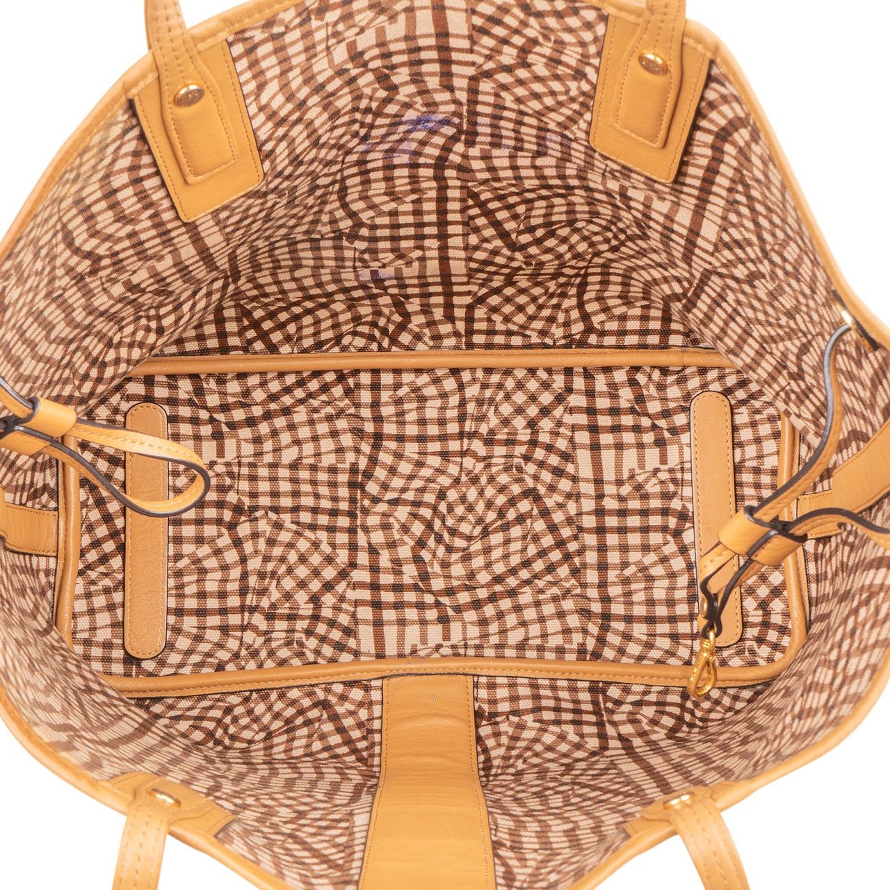 MCM Monogram Visetos Medium Liz Reversible Shopper Shoulder Bag Bruin