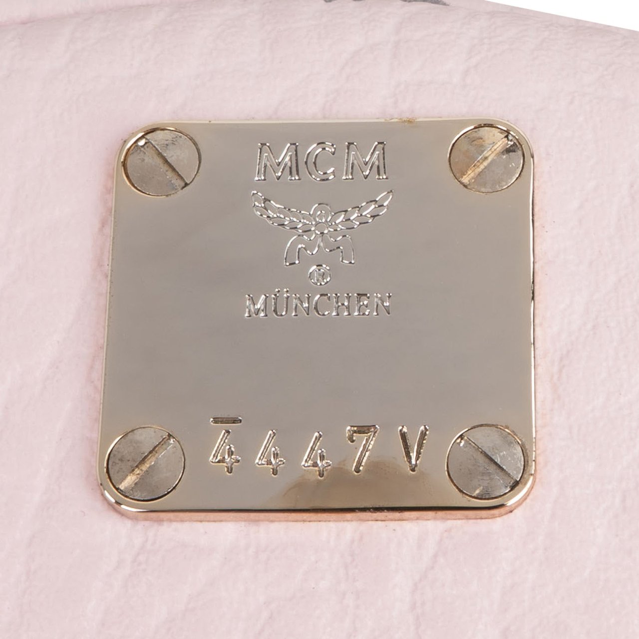 MCM Monogram Visetos Stark Bebe Mini Backpack Roze