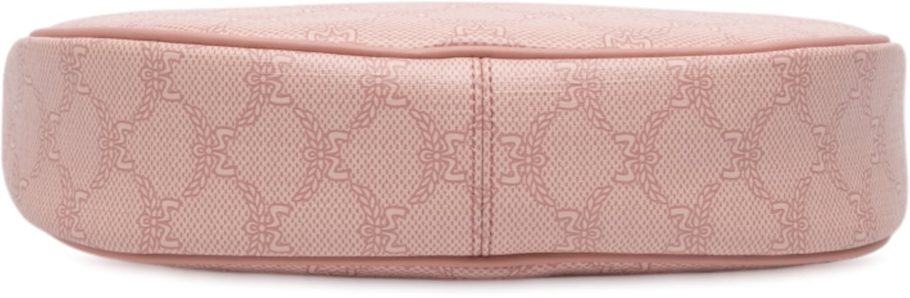 MCM Small Lauretos Coated Canvas Himmel Ascending Moon Hobo Roze