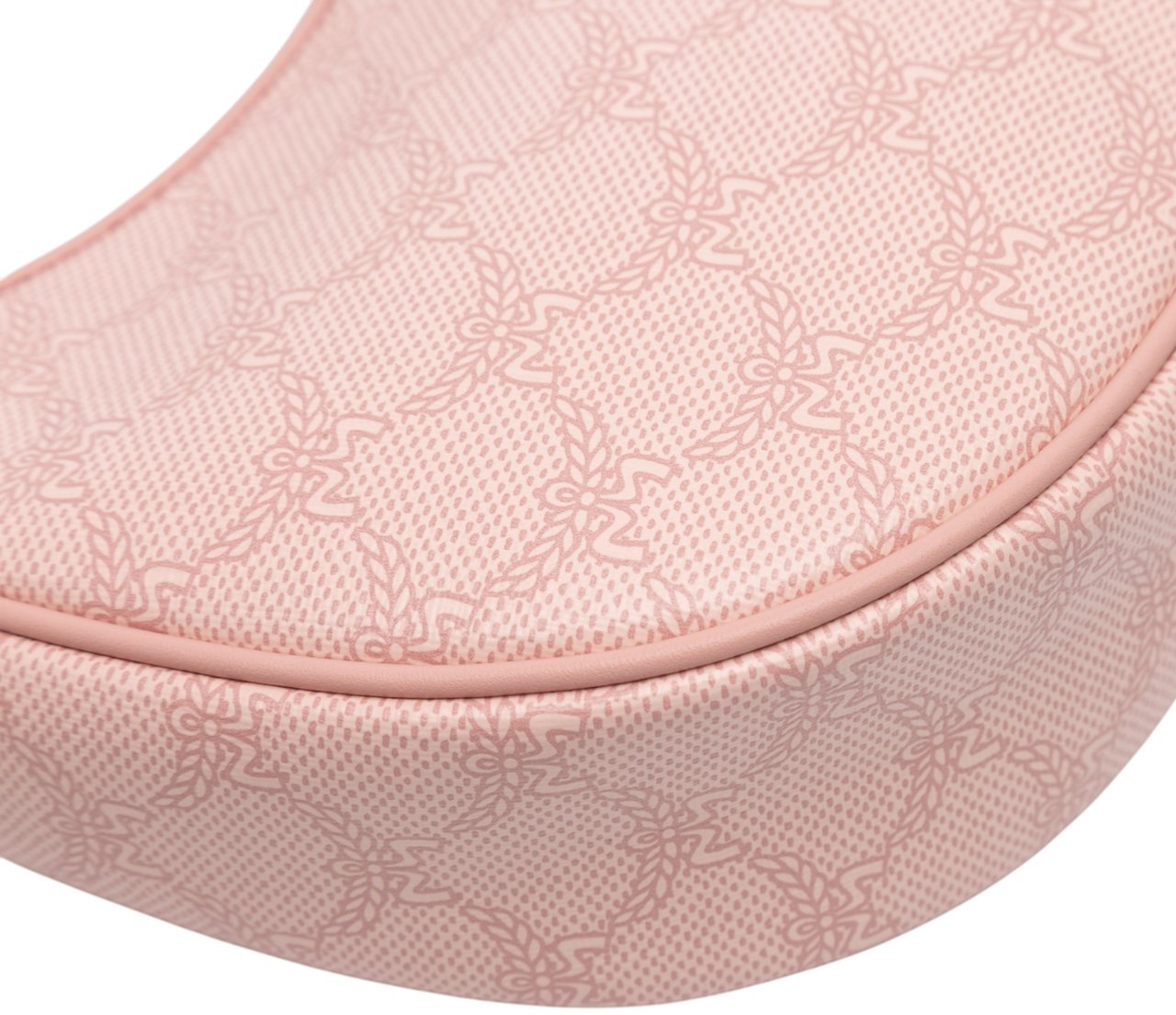 MCM Small Lauretos Coated Canvas Himmel Ascending Moon Hobo Roze