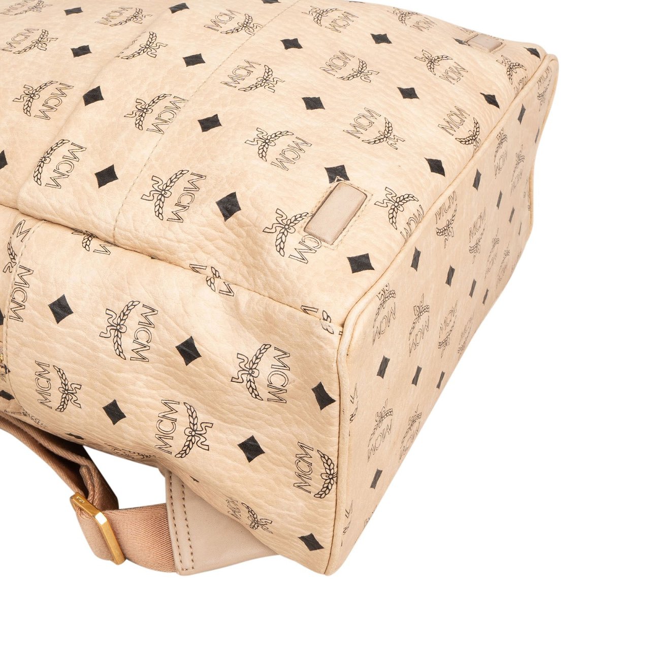MCM Monogram Visetos Stark Backpack Beige