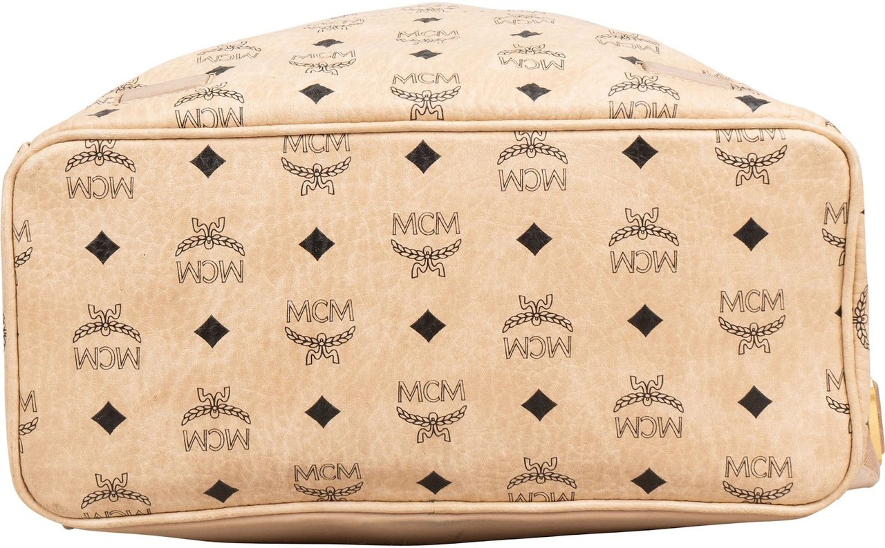 MCM Monogram Visetos Stark Backpack Beige