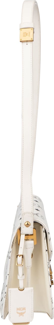 MCM MCM White Visetos Monogram Patricia Crossbody Bag Wit