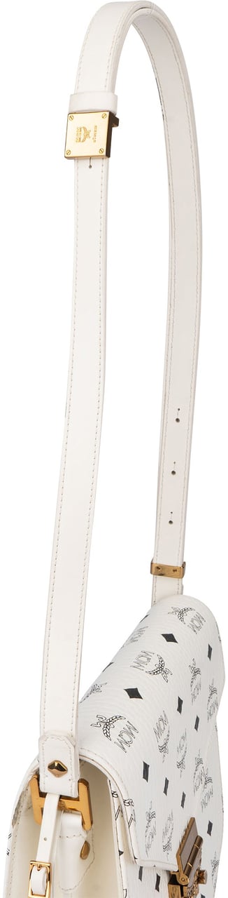 MCM MCM White Visetos Monogram Patricia Crossbody Bag Wit