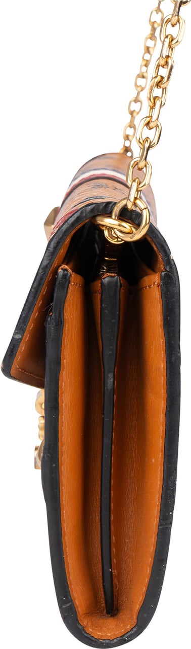 MCM MCM Visetos Union Jack Tracy Wallet On Chain Crossbody Bag Bruin