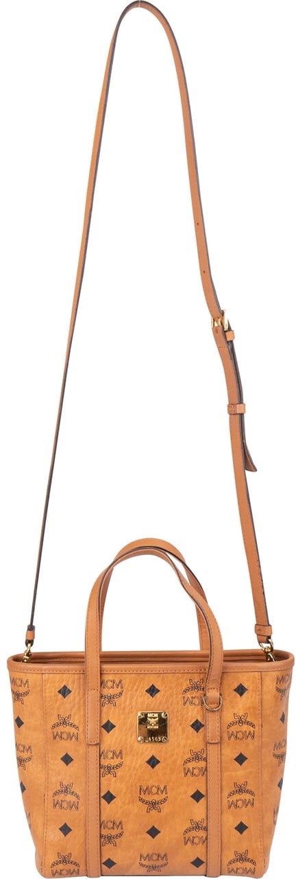 MCM MCM Visetos Monogram Toni Hanbag Bruin