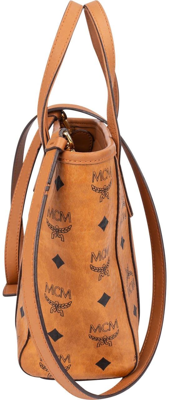MCM MCM Visetos Monogram Toni Hanbag Bruin