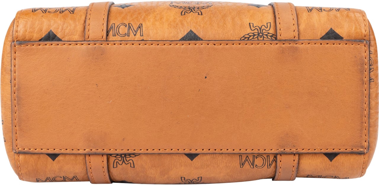 MCM MCM Visetos Monogram Toni Hanbag Bruin