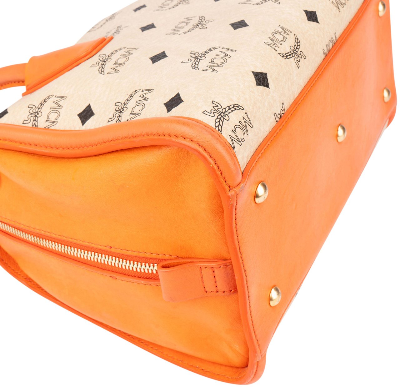 MCM MCM Visetos Monogram Handbag Beige
