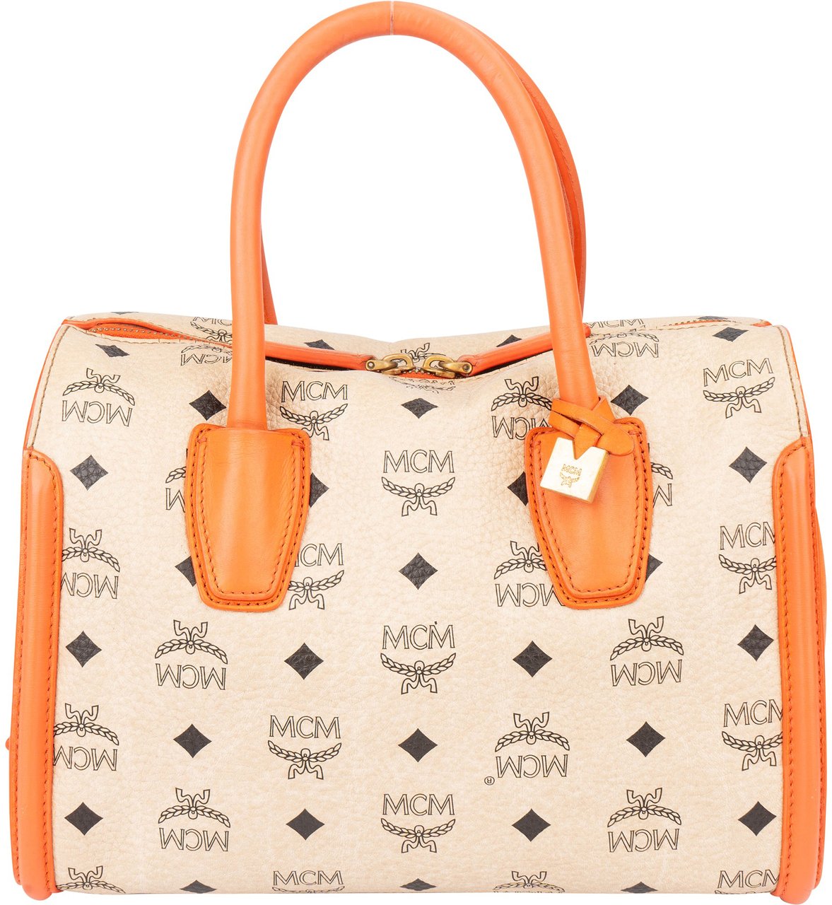 MCM MCM Visetos Monogram Handbag Beige
