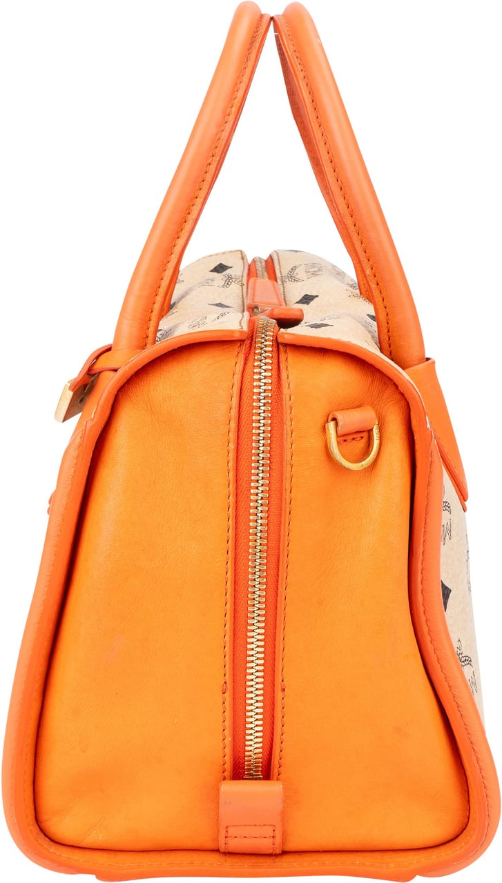 MCM MCM Visetos Monogram Handbag Beige