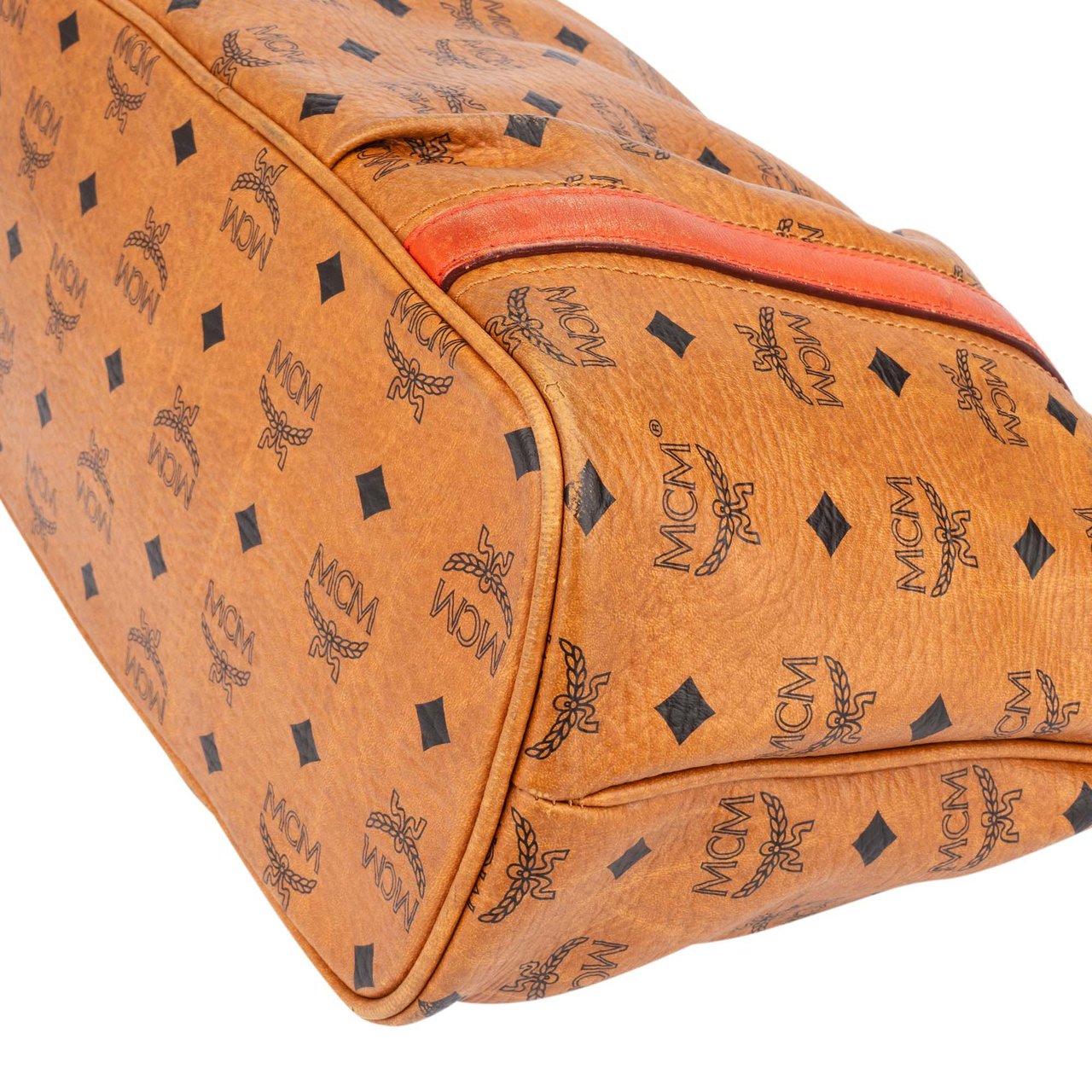 MCM MCM Visetos Monogram Shopper Shoulder Bag Bruin