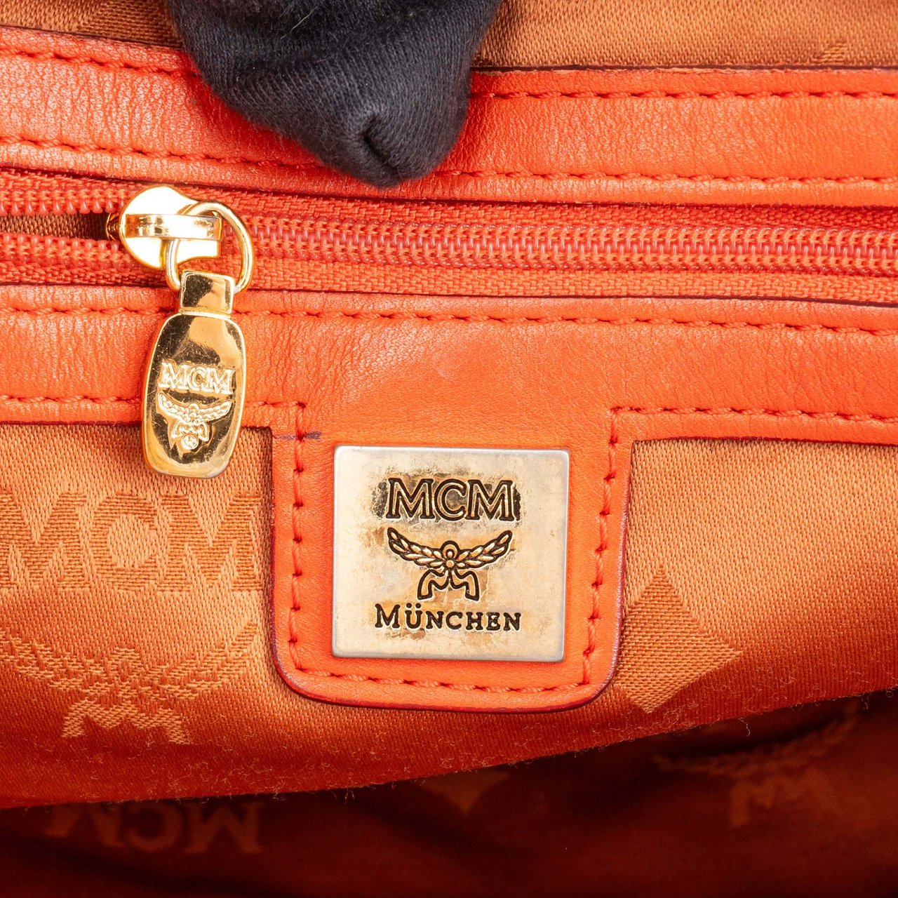 MCM MCM Visetos Monogram Shopper Shoulder Bag Bruin