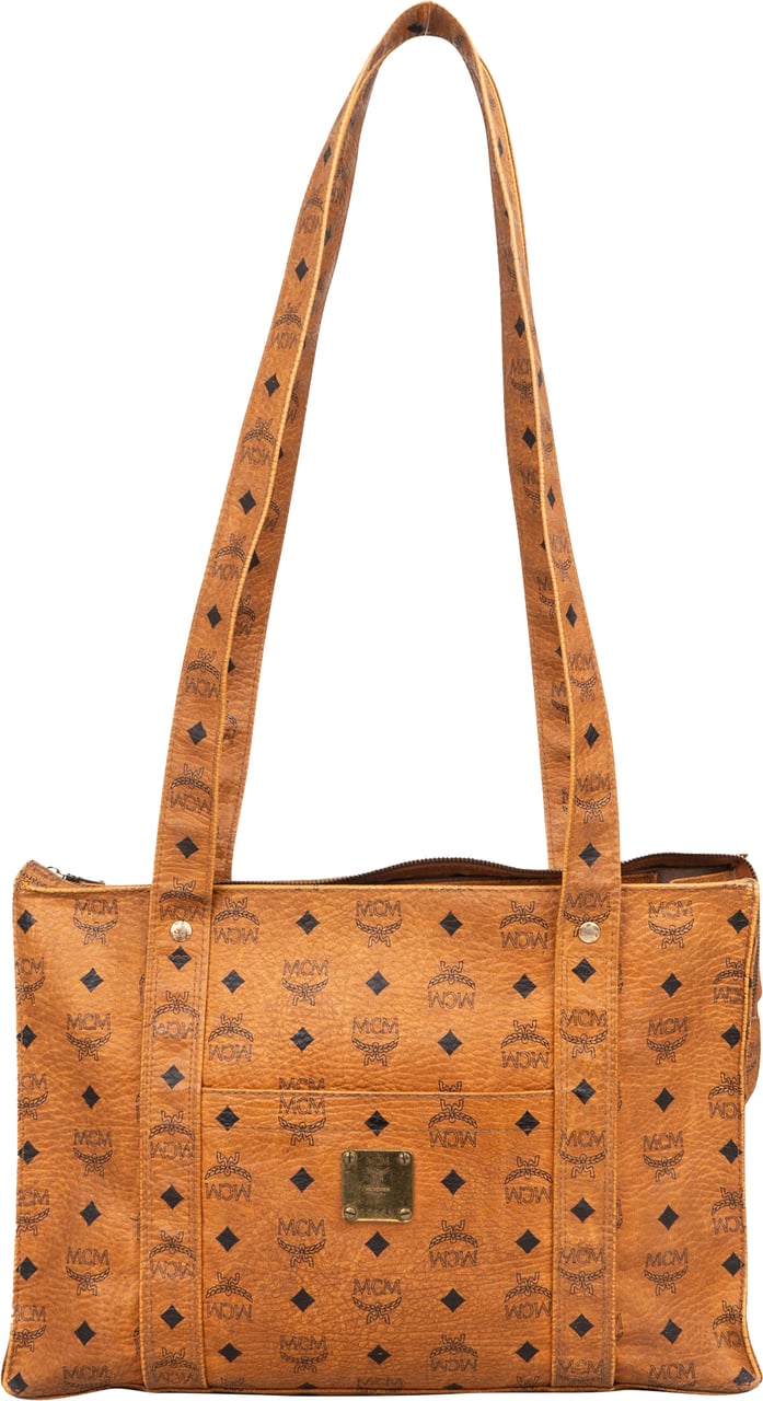 MCM MCM Visetos Monogram Shoulder Bag Bruin