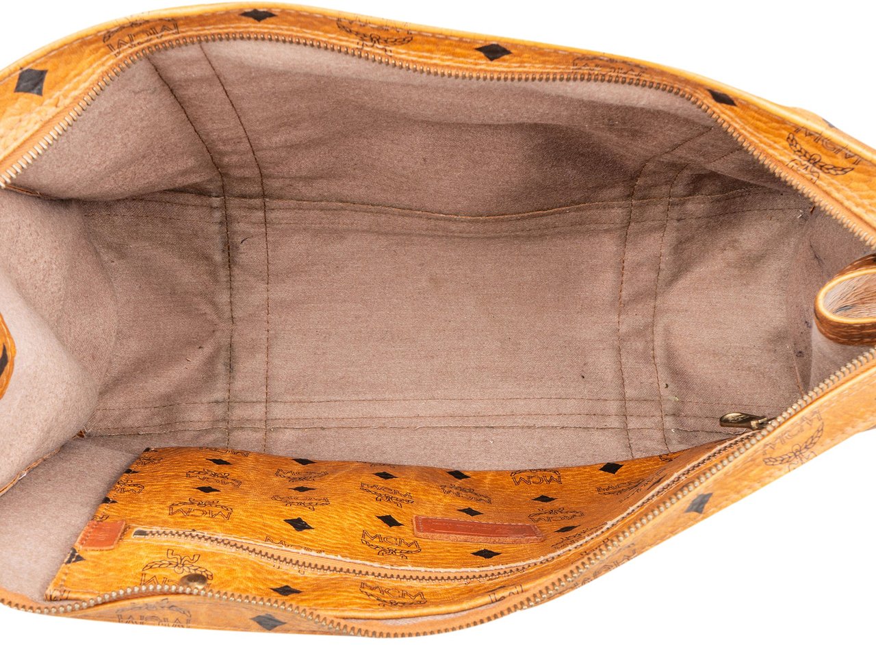 MCM MCM Visetos Monogram Shoulder Bag Bruin