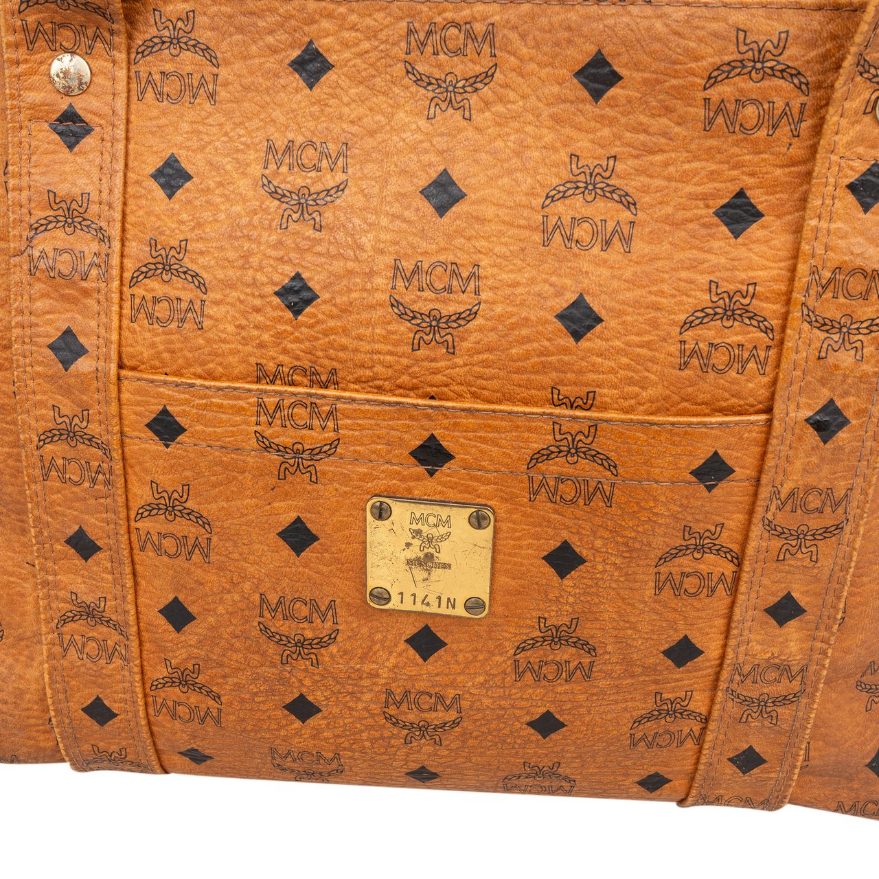 MCM MCM Visetos Monogram Shoulder Bag Bruin