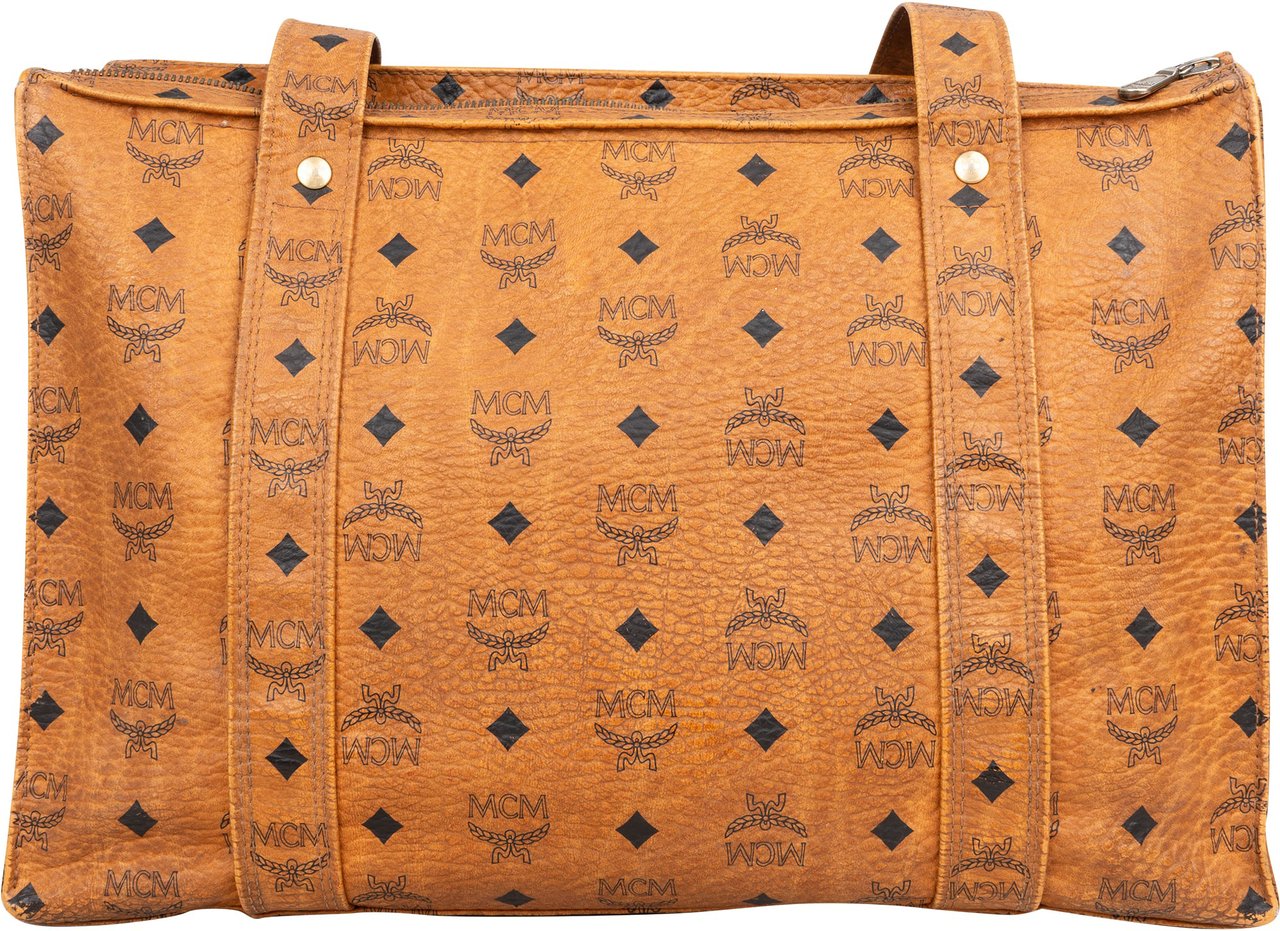 MCM MCM Visetos Monogram Shoulder Bag Bruin