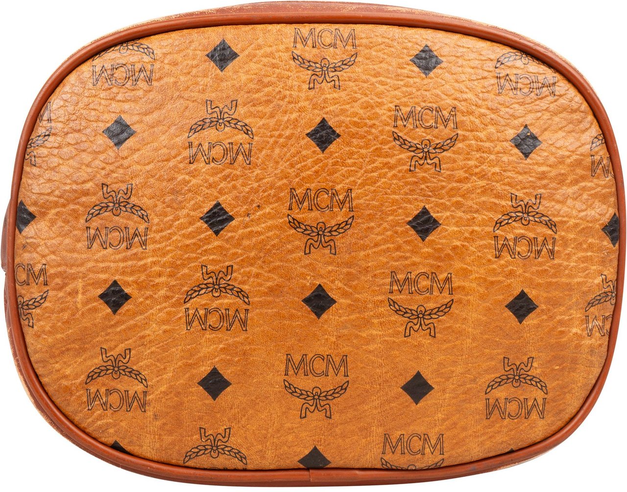 MCM MCM Visetos Monogram Bucket Crossbody Bag Bruin