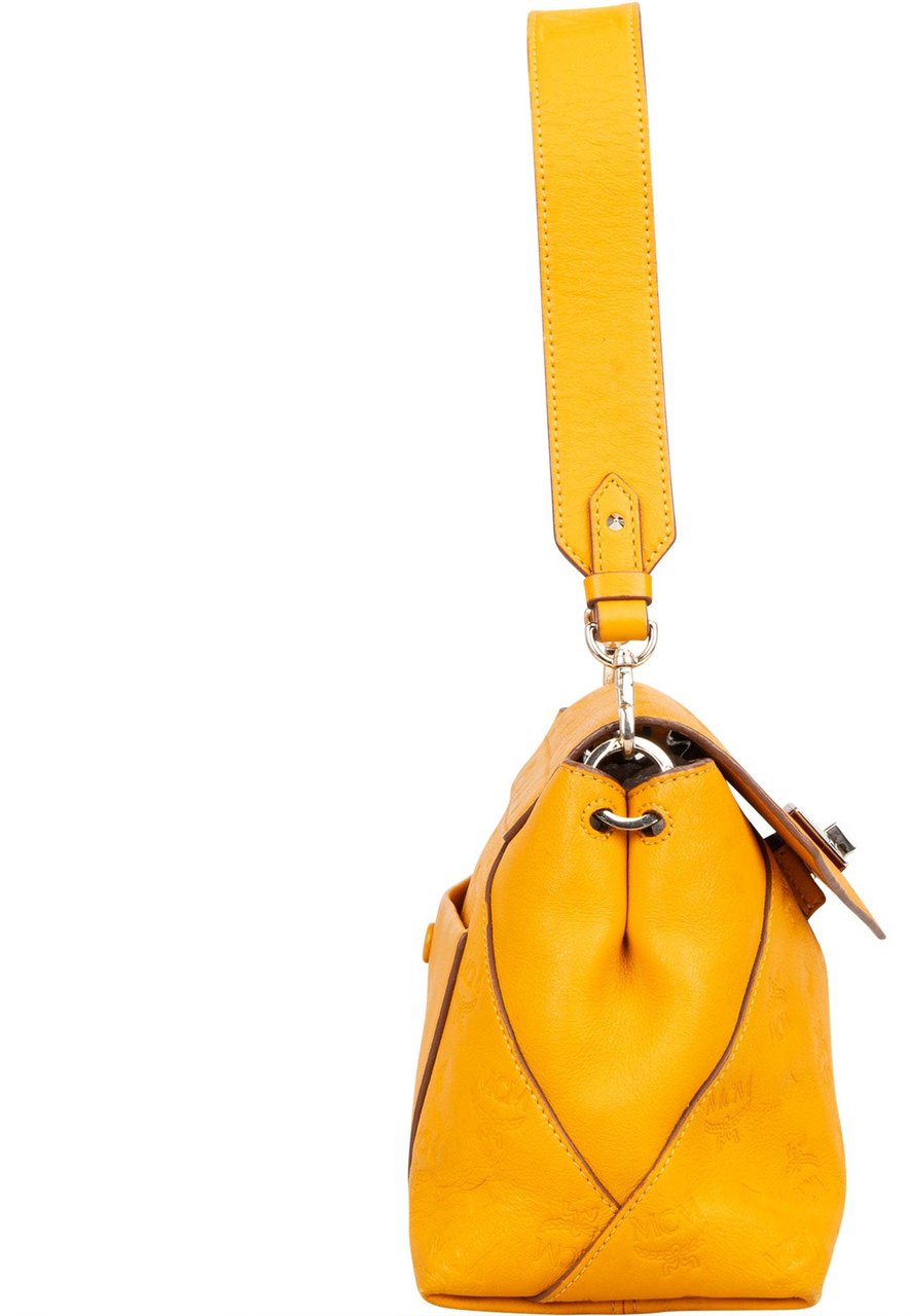 MCM MCM Visetos Monogram Essential Shoulder Bag Geel